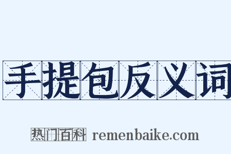 手提包反义词是什么意思的图片
